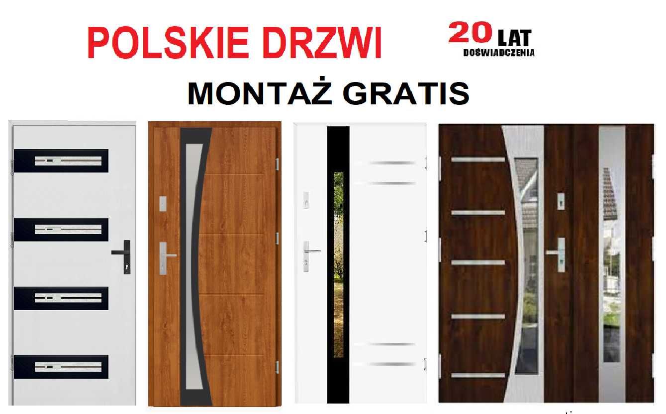 Drzwi ZEWNĘTRZNE stalowe -metalowe,ocieplone do domu, mieszkania