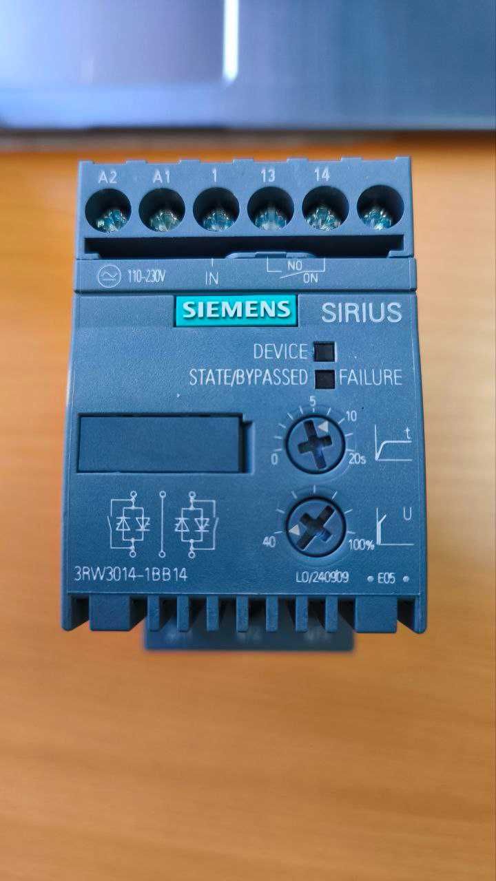 Устройства плавного пуска Siemens 3RW30 3 кВт 6.5 А 3RW3014-1BB14