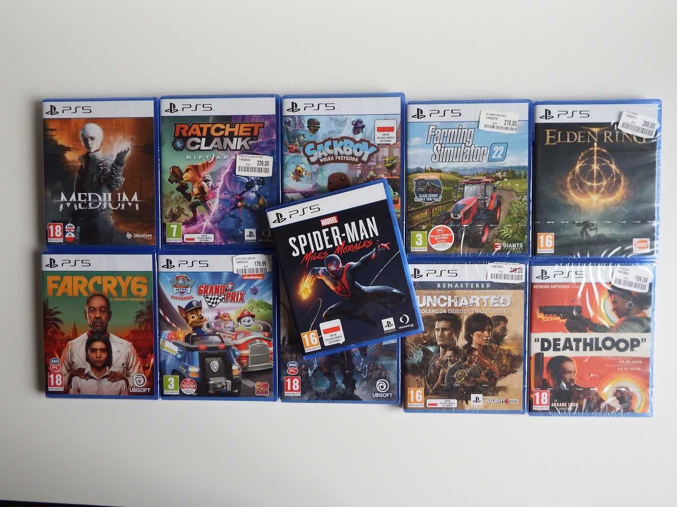 gry PS5 Playstation 5 Elden Ring Miles Morales Farming 22 INNE PS5