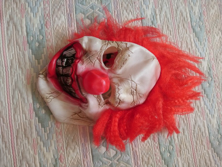 Карнавальна маска Джокер Клоун силіконова безрозмірна