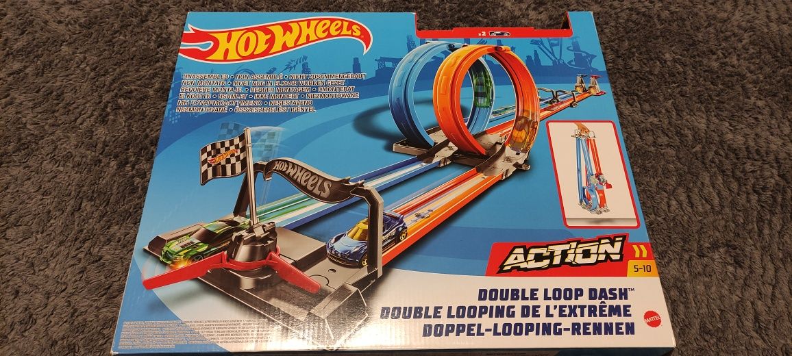 Hot Wheels City zestaw podwójna pętla tory