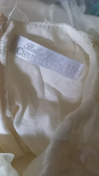 Komplet na chrzest dziewczynki 68cm