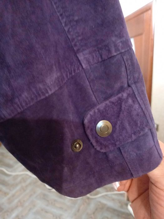 Новая кожаная замшевая зимняя куртка утеплитель размр50-52-54добротная