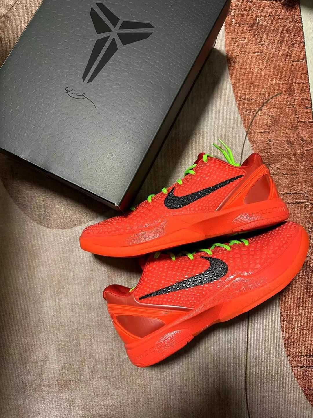 Nike Kobe 6 Protro Reverse Grinch Red R.45