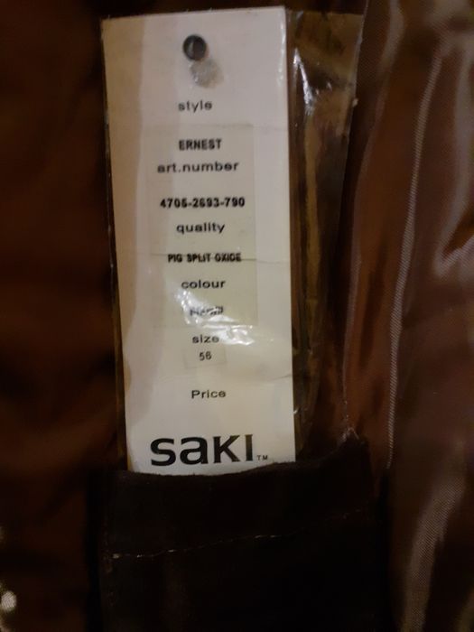 Męska skórzana kurtka/płaszcz