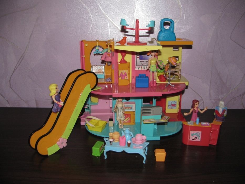 Polly Pocket - Centrum Handlowo Gastronomiczne z ruchomymi schodami