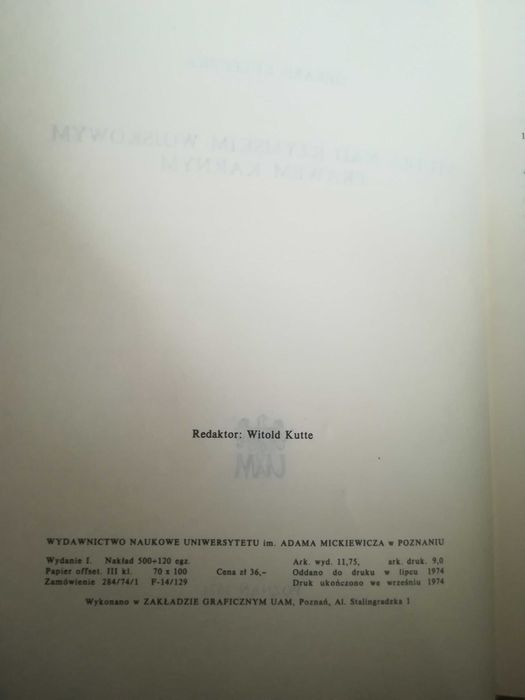 Studia nad rzymskim wojskowym prawem karnym. 	
Gerard Kuleczka