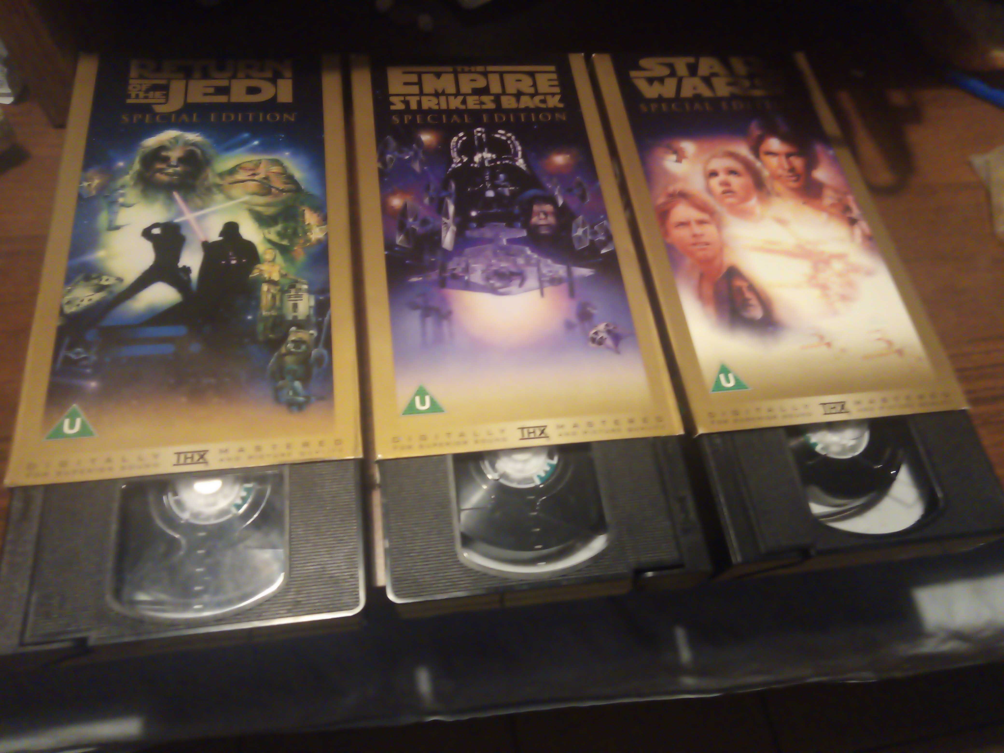 3 Filmy VHS Star Wars