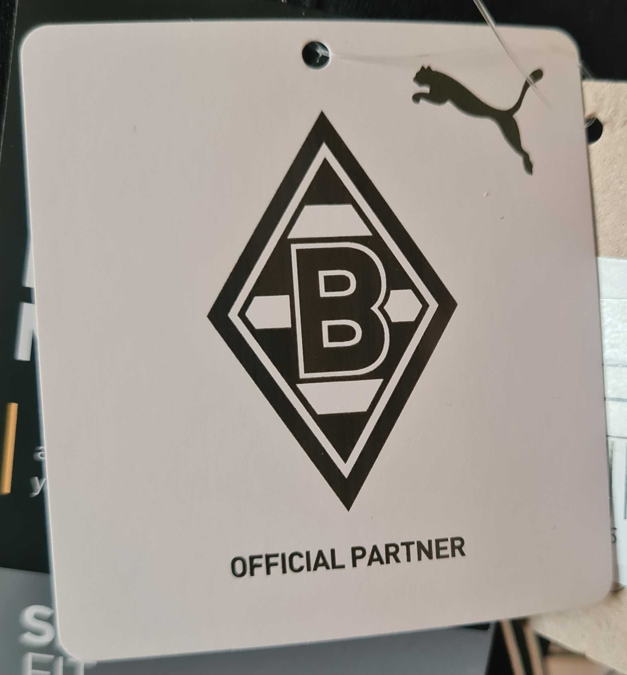 Cienka bluza czarna Puma Borussia Mönchengladbach z długim rękawem