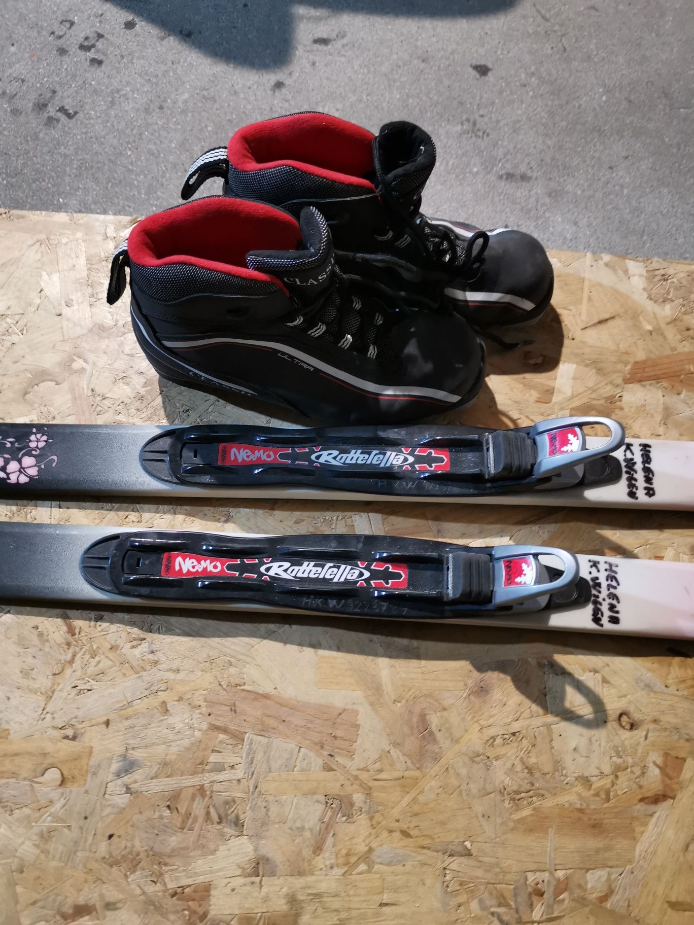 Narty biegowe 140cm z butami 37