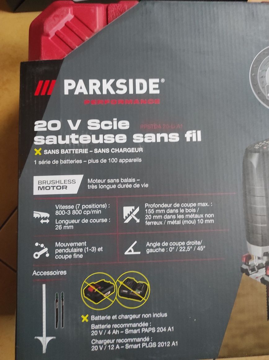 ПРОФЕСІЙНИЙ Лобзик акумуляторний НІМЕЧЧИНА Parkside PPSTDA 20 A1