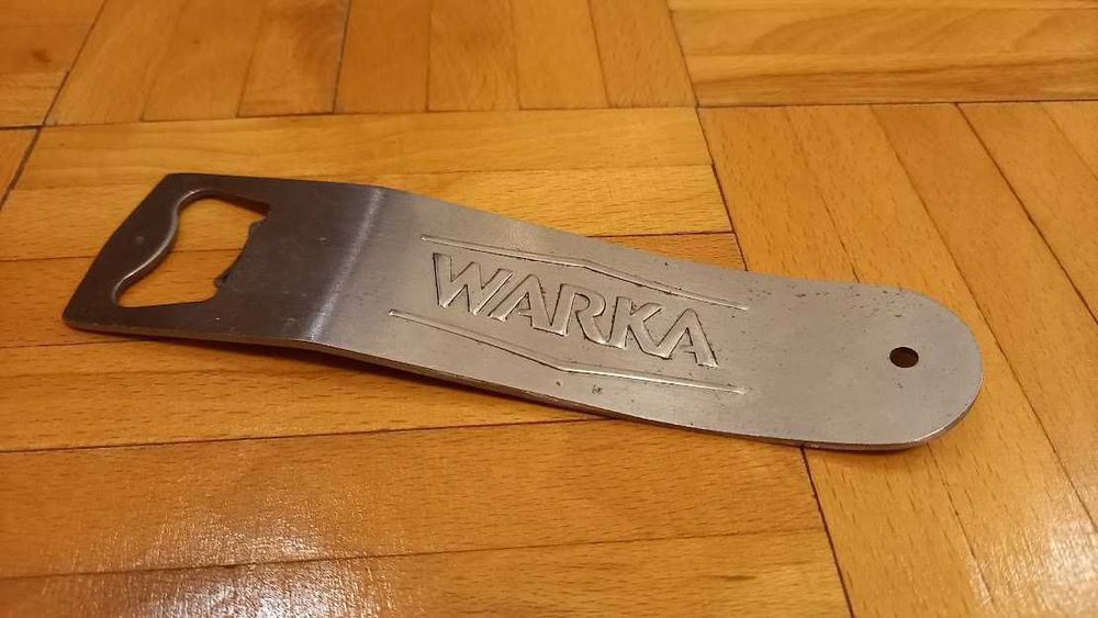 Metalowy otwieracz do butelek Warka