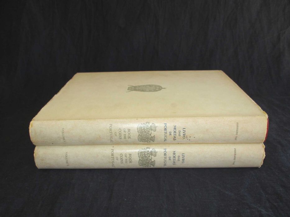 Livro das Moedas de Portugal Ferraro Vaz 2 volumes 1ª edição