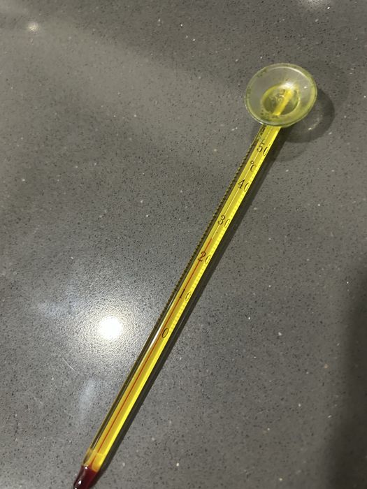 Termometro de vidro para aquario