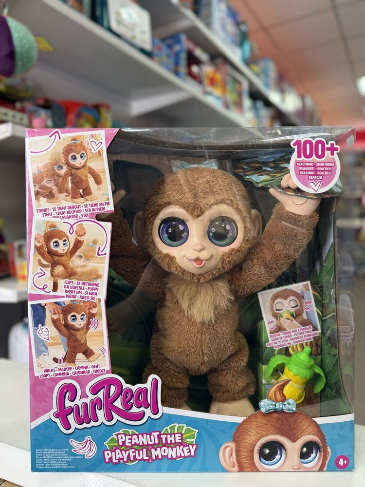 Інтерактивна іграшка FurReal Friends Грайлива мавпочка Арахіс 38 см