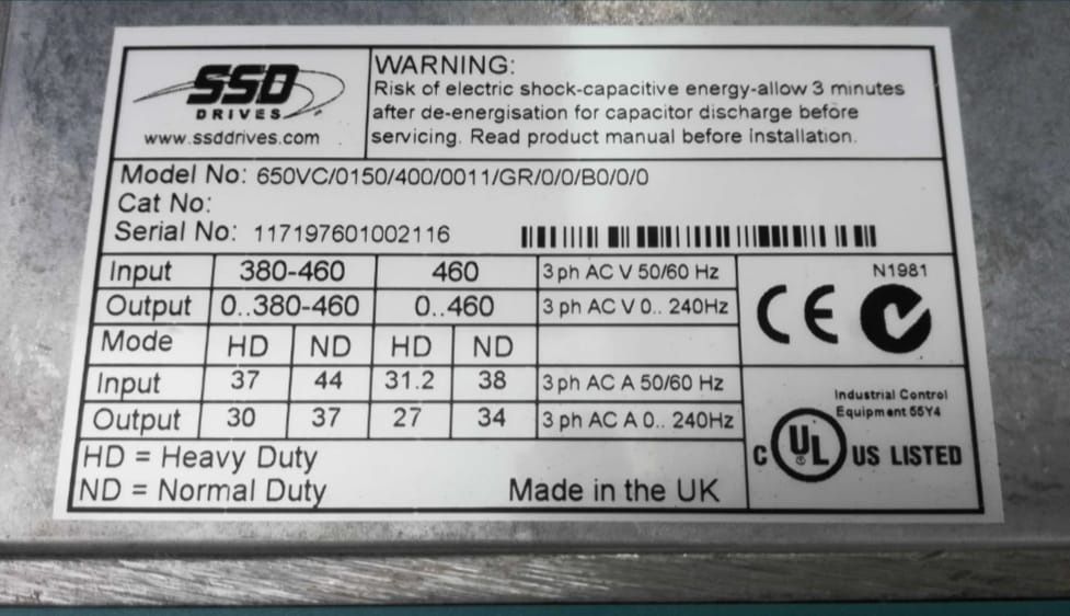 Falownik 15kW EUROTHERM
