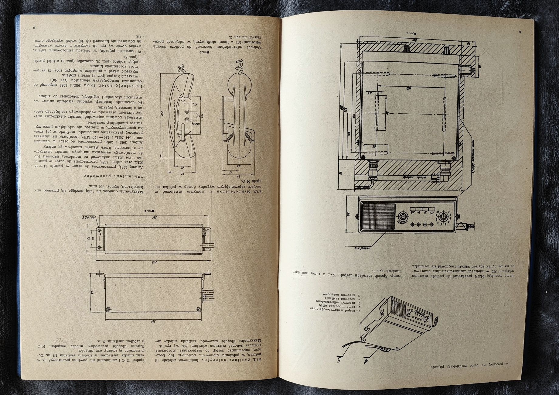 Unitra radiotelefon 3001-40 instrukcja techniczna