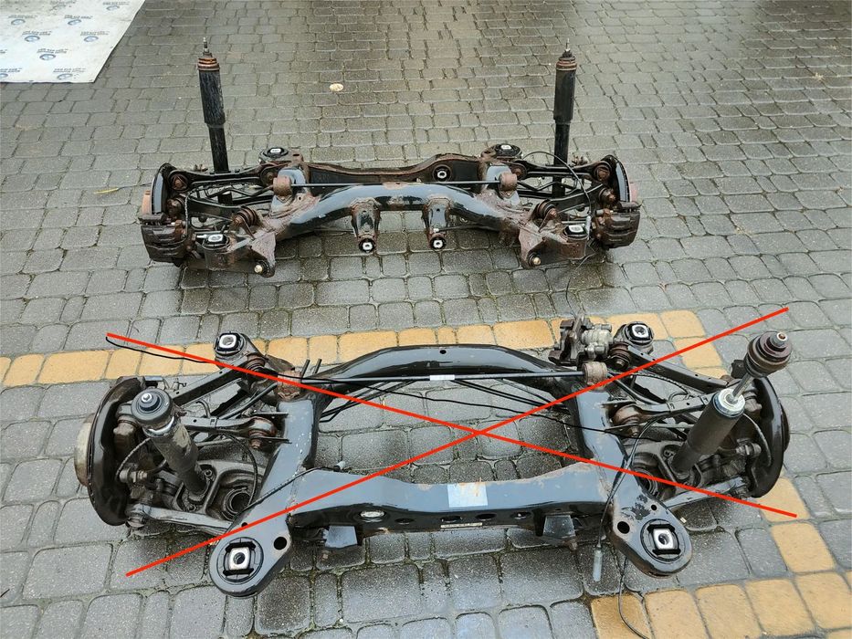 BMW E87 E81 E90 E91 Sanki tylne tył Zawieszenie kompletne