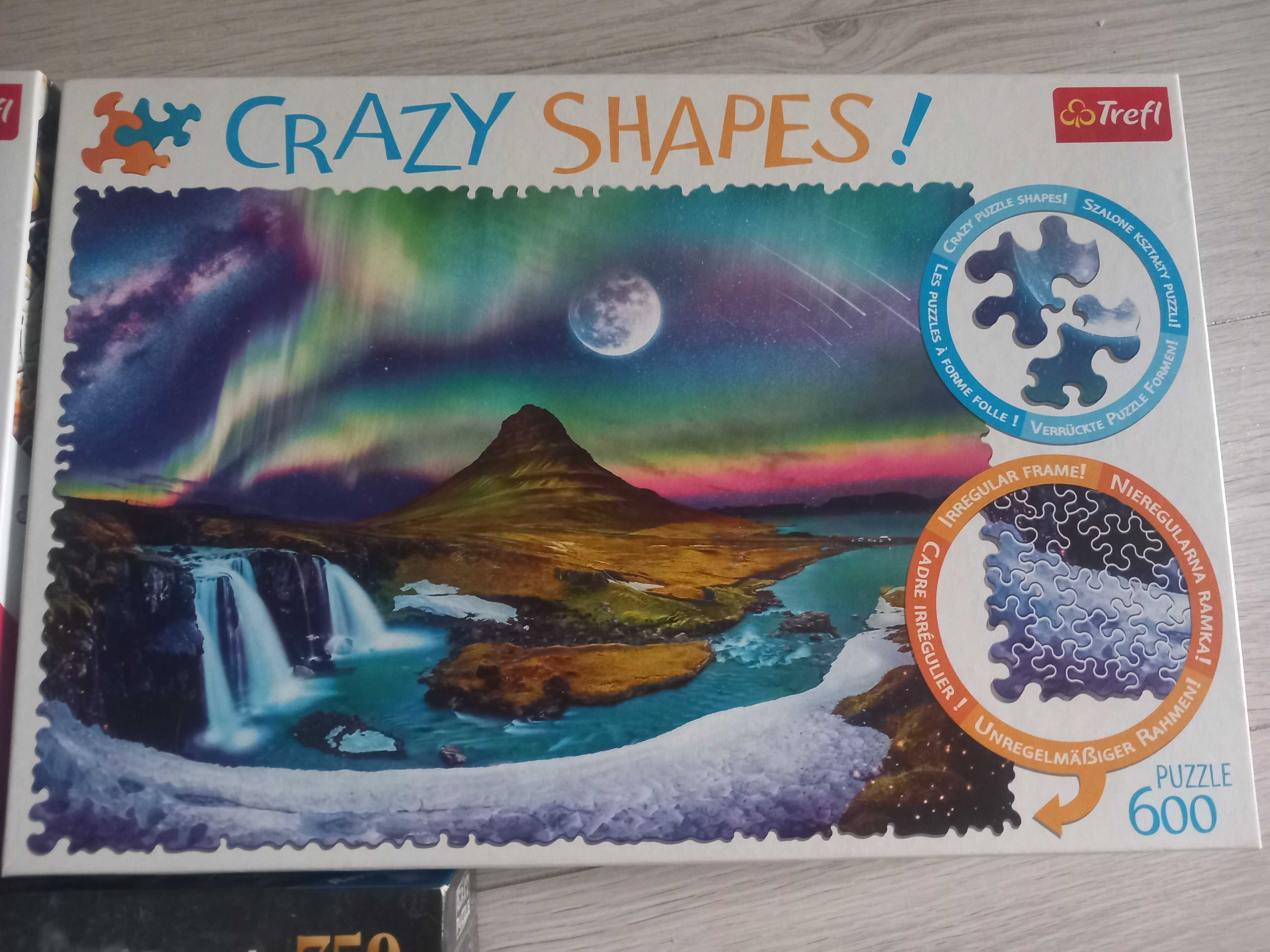 Puzzle Trefl Crazy Shapes 600 kompletne