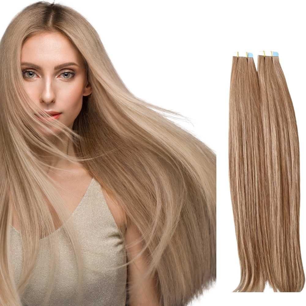 Extensões de Fita Adesiva - Cabelo Liso 100% Natural