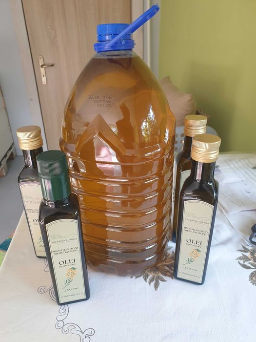 Olej rzepakowy naturalny, zimnotłoczony
