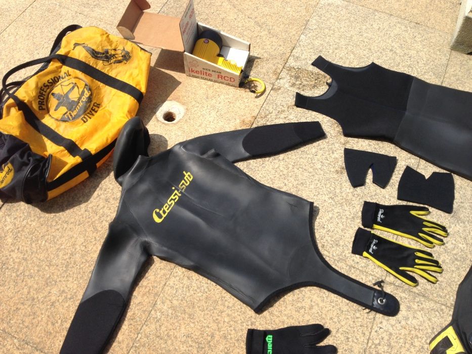 Equipamento de mergulho Autónomo e 3 kg de chumbo