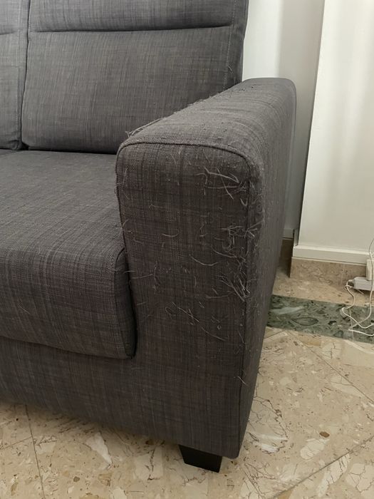 Sofá Chaise Longue Cinzento