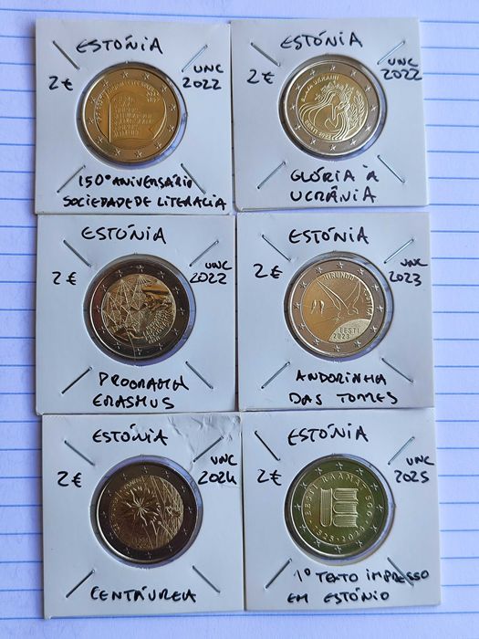 Moedas NOVAS de 2€ Comemorativas (Vários Países)