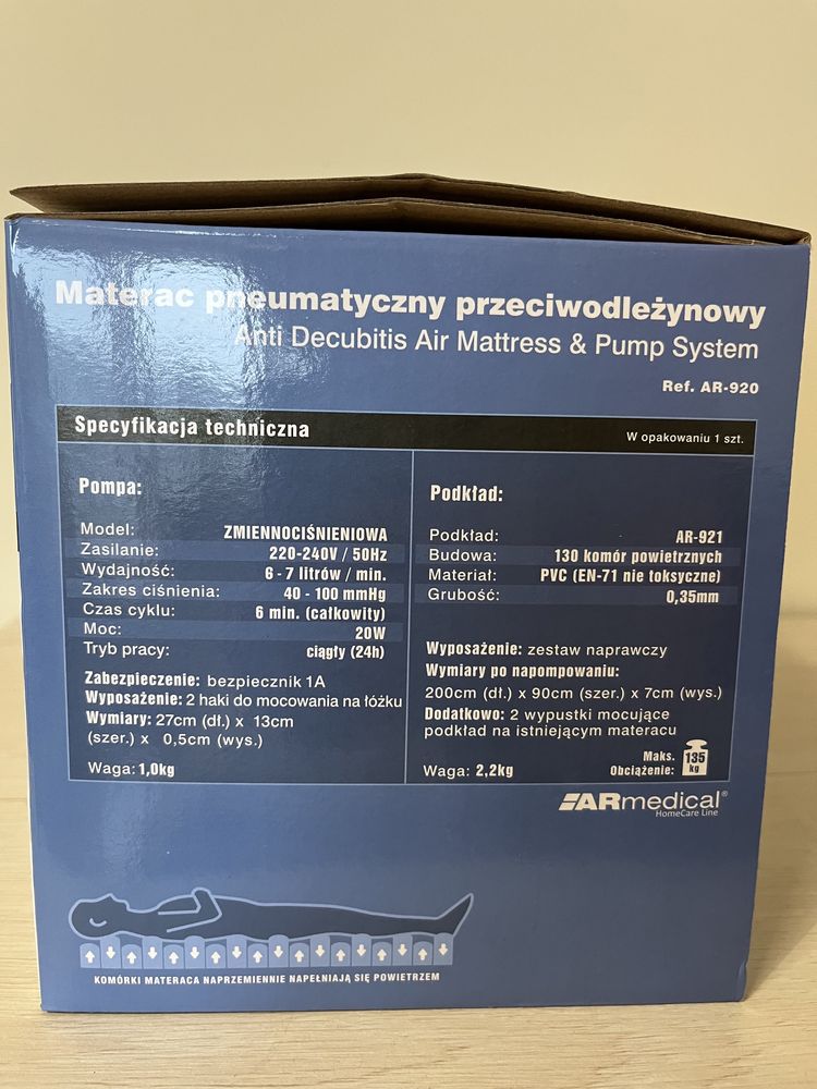 Materac przeciwodleżynowy