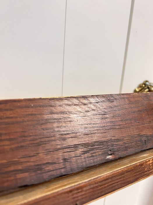 Rama do obrazu lustra debowa lustro antyk vintage drewniana złota