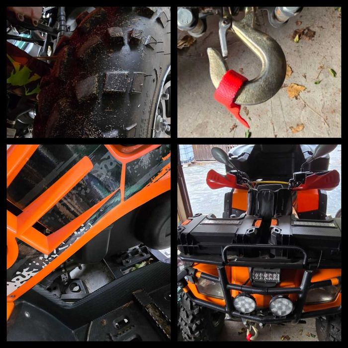 Quad 4x4 homologacja. Nowe opony - wyciagarka - kufer - alufelgi.