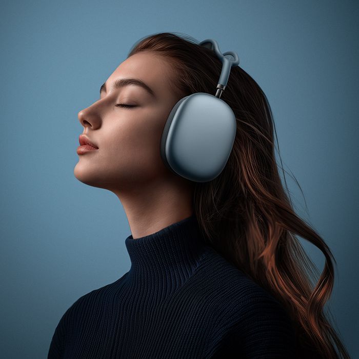 Borofone Słuchawki nauszne BO35 Plus Adorable bluetooth ANC niebieskie