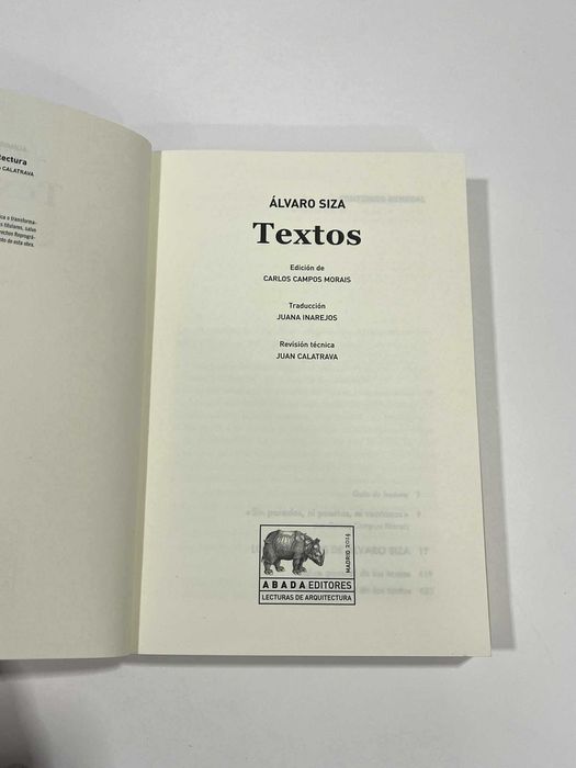 Álvaro Siza TEXTOS 2014 livro