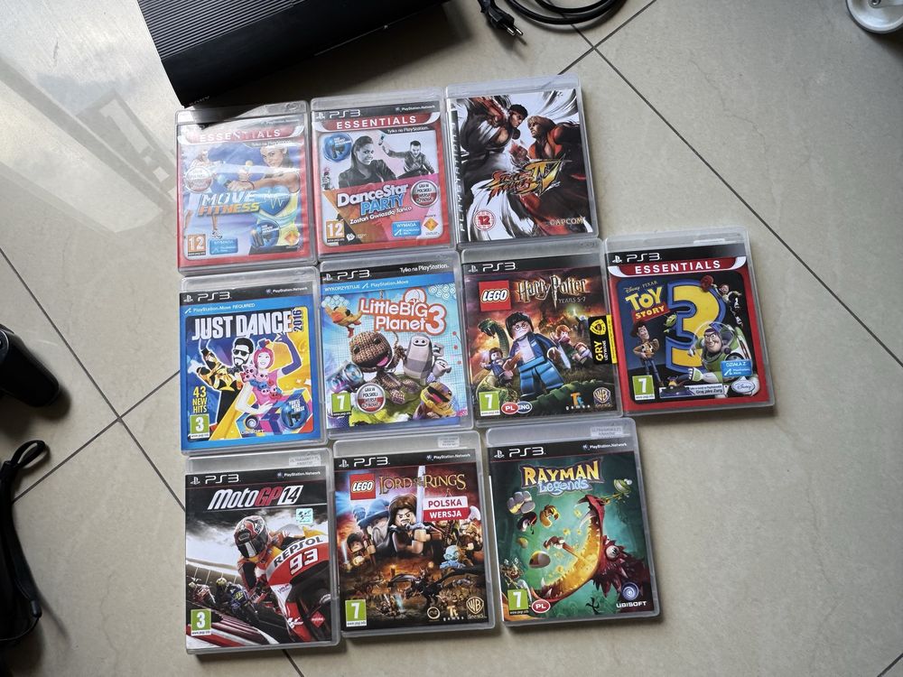 PS3 komplet z grami i Move
