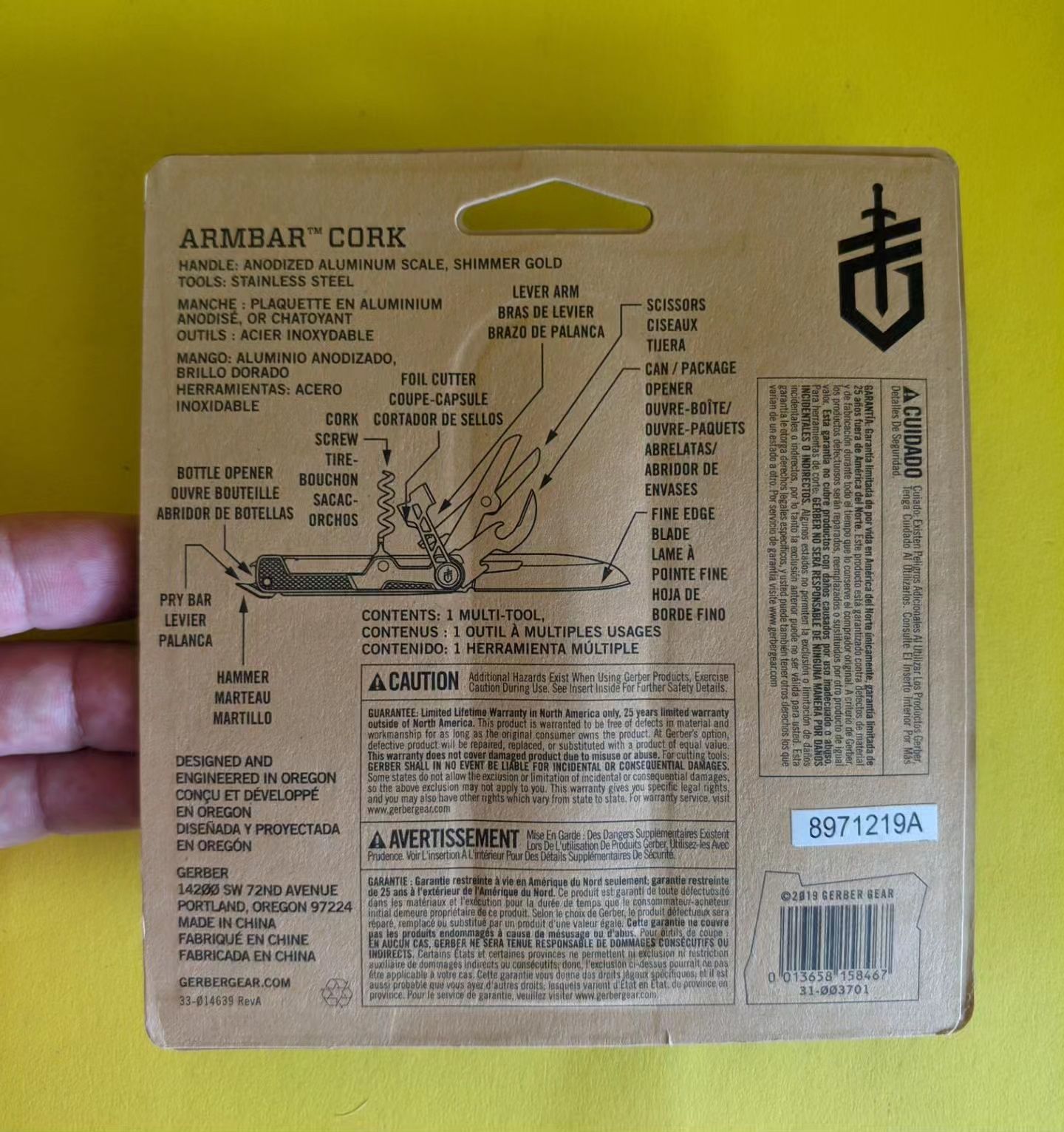 Ніж  Gerber Штопор