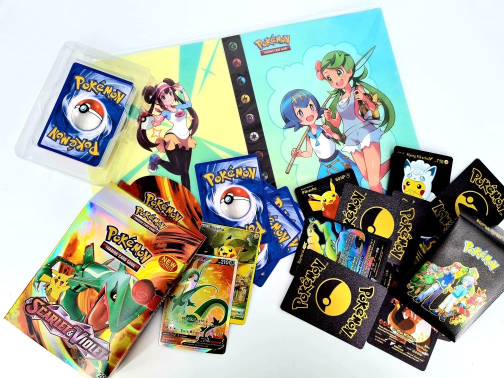 Nowy wielki zestaw Pokemon album A5 + karty - zabawki