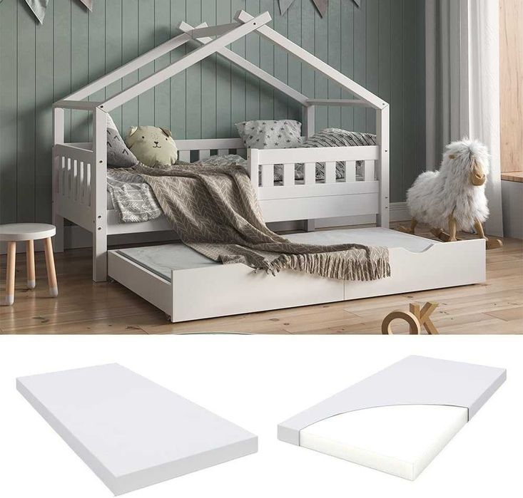 Vitalispa Materac dziecięcy, Biały, 80 x 150 cm Stopień twardości H2