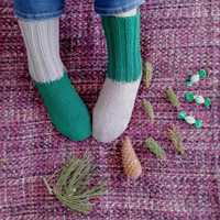 Handmade В'язані вовняні шкарпетки розмір 40-42