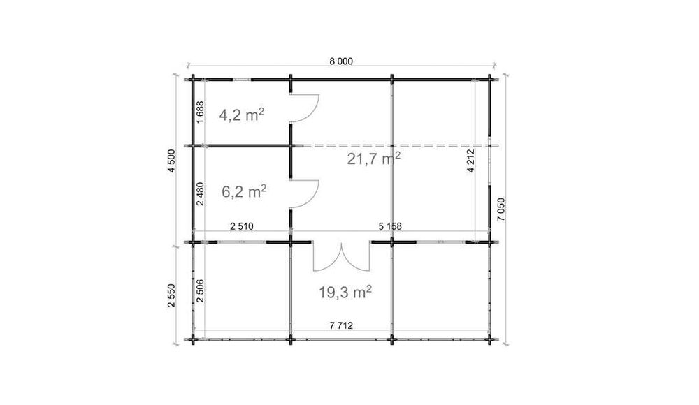 Drewniane historie- Domek Letniskowy ALMA 7,05 x 8 m2 NOWOŚĆ