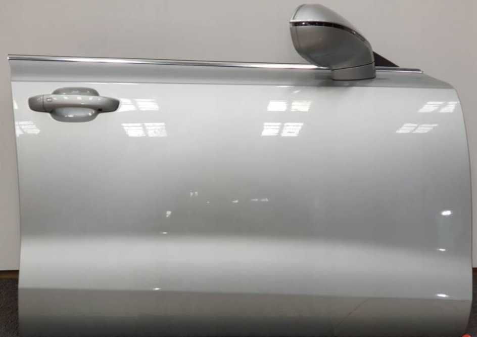 Drzwi Prawe Przednie Audi A7 C7 Srebrne Kompletne z Boczkiem