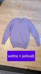 Sweter wełna jedwab M Marks and Spencer liliowy