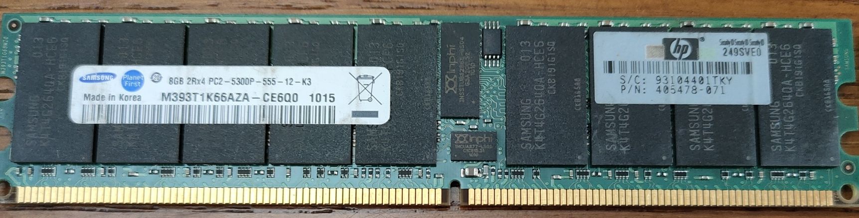8GB DDR2 Samsung HP