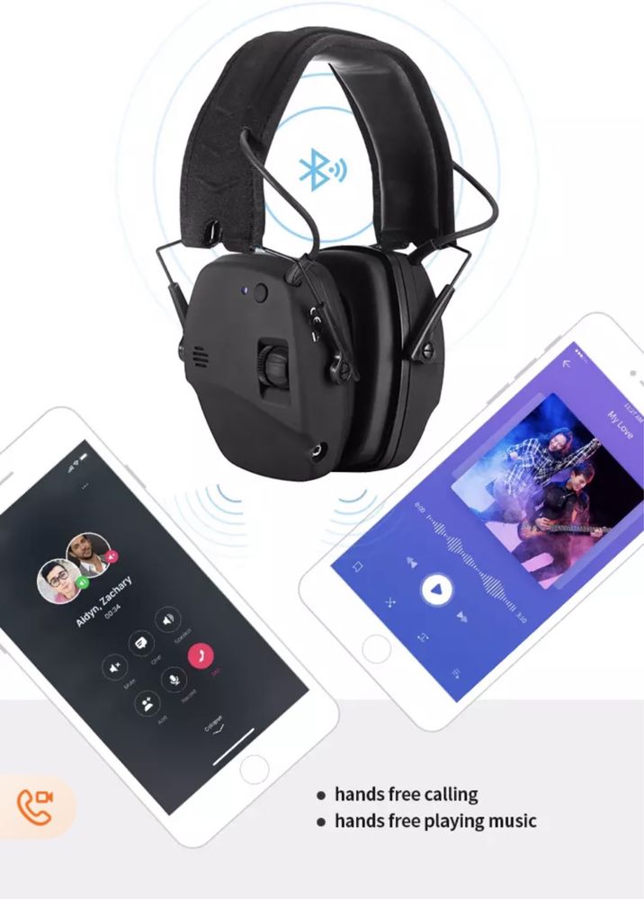 Активні тактичні навушники PROHEAR® Модель: EM030 Bluetooth