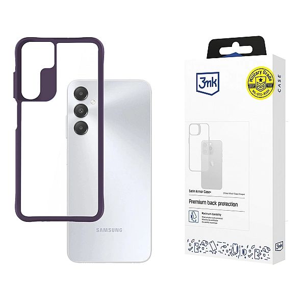 Etui 3mk Satin Armor Case+ Purple na Samsung Galaxy A15/5G - przezrocz