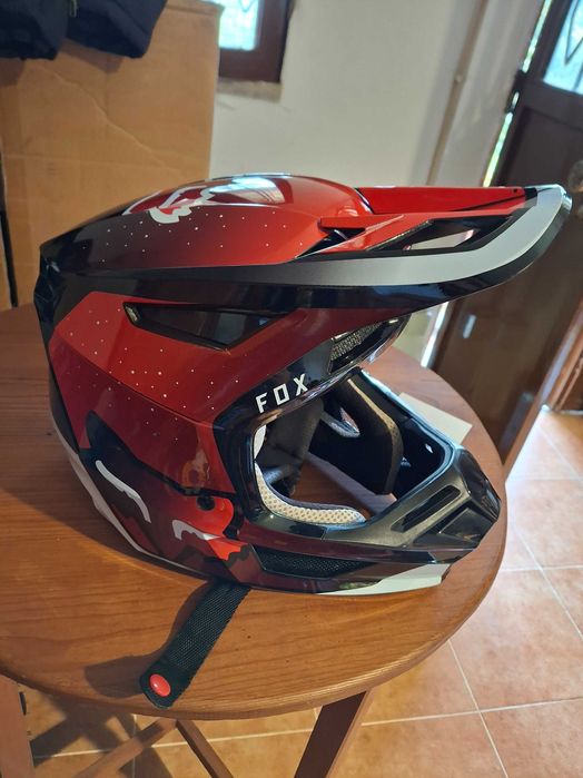 Capacete fox v2 Vizen Fluorescent Red
