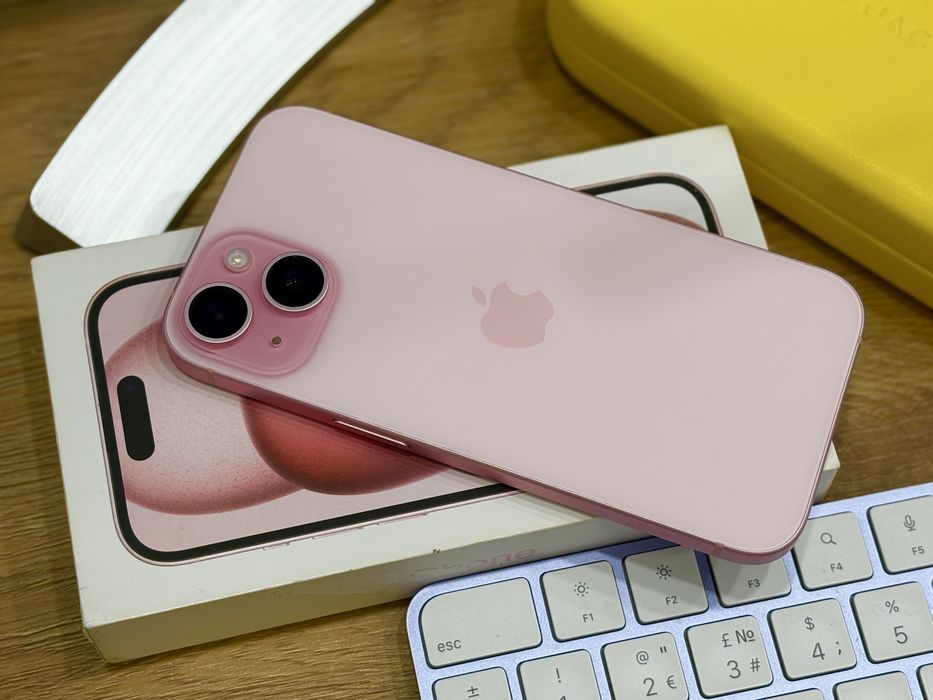 iPhone 15 128GB Pink (АКБ 100%, Гарантія Apple до 02.2026)