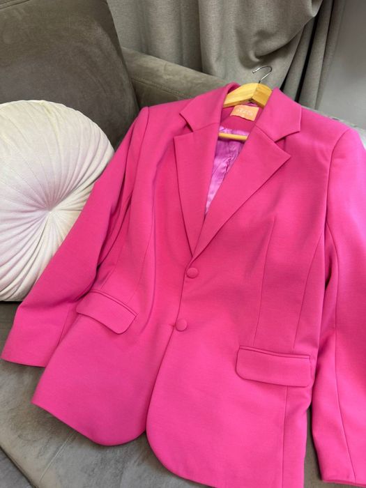 Ярко-розовый костюм Gepur Пиджак + юбка-шорты