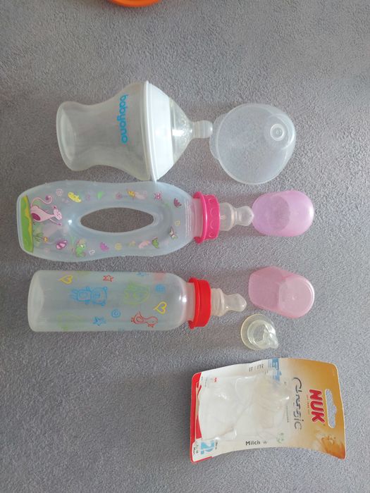 Zestaw butelek BabyOno Nuk + smoczki