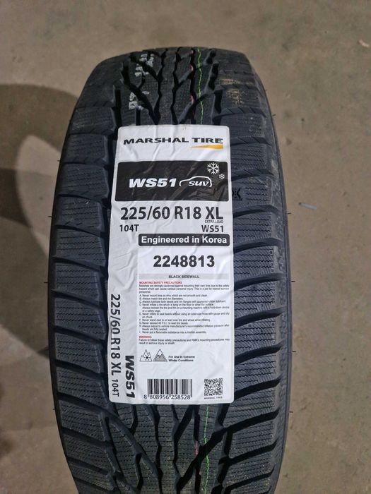 225/60/R18 Marshal(Kumho) WS51 XL  новый комплект 2023 год