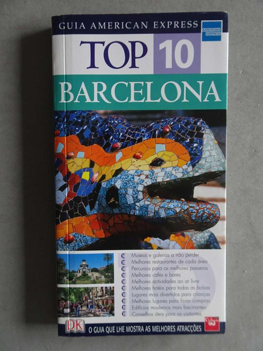 Livro - Guia de viagem turístico American Express Top 10 - Barcelona